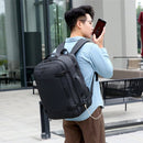 Stevige multifunctionele laptoptas / schooltas - laptop tot 15,6 inch - water afstotend, meerdere vakken - met usb aansluiting - Zwart