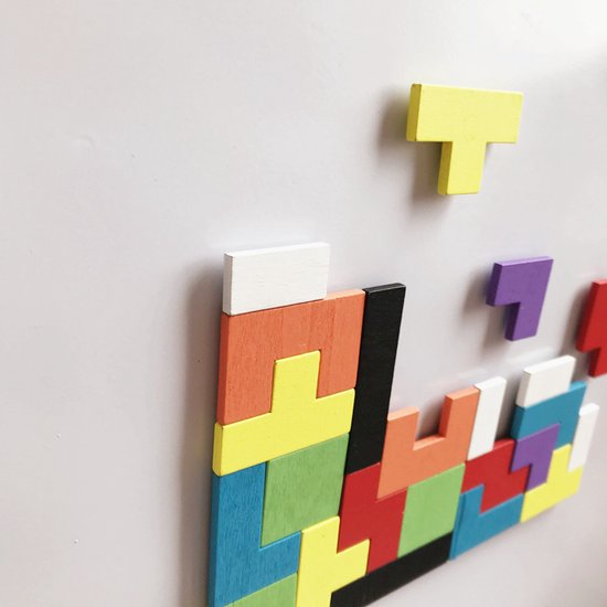 Tetris Koelkastmagneten – 40-delig Kleurrijke Puzzel