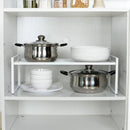 Multifunctioneel Kast Organizers-Keukenrek- Kruidenrek en pannenrek-keuekenkast-50.5x 21x 24CM wit
