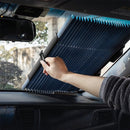 Automatische Intrekbare Zonnekap Auto – 70 cm – Warmte Isolatie Zonnescherm Voorruit – 6 Zuignappen – Universeel – Met Opbergdoos