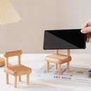Massief Beukenhout Telefoonstandaard Mini Stoel 8x8x11 cm