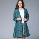 opvouwbare regenjas- waterdicht-met gratis draagtas- One Size- oceaanblauw