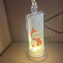 6-delige kerstdecoratie LED-kaarsenset - Sneeuwman & Kerstma