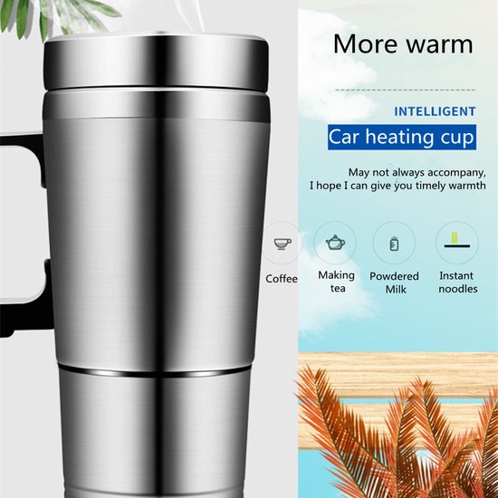 Automobielverwarmingsbeker - Houd je drankje warm tijdens het rijden -Auto Verwarming Cup Fles 12V / 300ML
