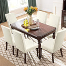 2x Stoelhoezen Stretch Imitatieleer Waterdicht Cream