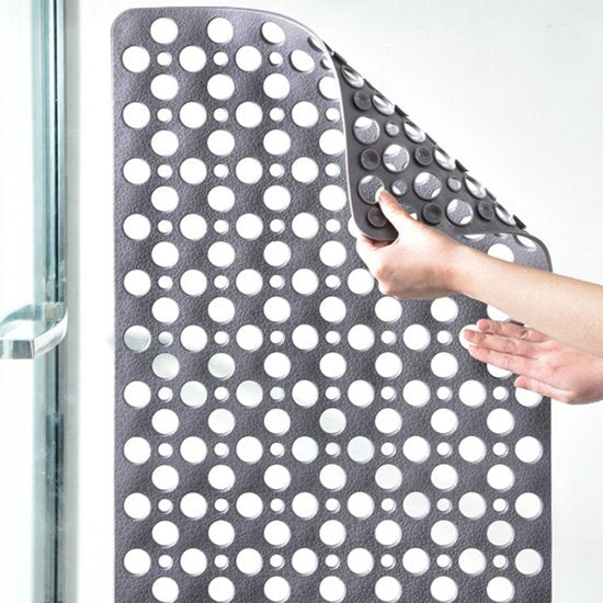 Antislipmat, Veilige en Duurzame Anti-Slip Badmat van Milieuvriendelijk TPE –grijs, 55*88cm