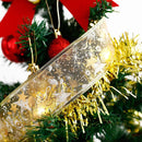 2 Stuks LED Kerstboom Licht Lint- 2m 20 Lichtjes-werkt op Batterij(incl. Batterijen) -kerstdecoratie-warm wit licht-goud