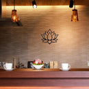 Unikorf Metalen Lotus Wanddecoratie 28x24cm Zwart