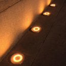 LED Buitenverlichting - 4 Spots met Lichtsensor - Warm Wit