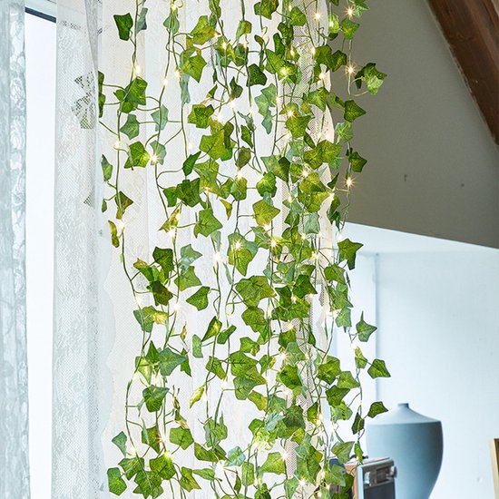 LED Solar Lichtslinger Esdoornblad 10m 100 Lichten