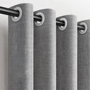 Hoogwaardig Waterdicht Douchegordijn 180×200 cm – Grijs – Met zilverkleurige Binnenringen