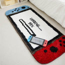 Uniek game thema Vloerkleed - Verrijk Je Interieur met Gamerspassie -Antislip, Comfortabel & Duurzaam-Rood en blauw 50*120cm