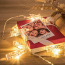 Fotoclip lichtsnoer - 3 meter - 20 lampjes met fotoclip -werkt op USB- warm wit licht