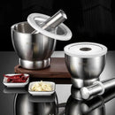 Roestvrij Vijzel met Stamper - Kruidenvermaler 12.6x12x8.8CM