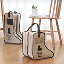 2x Laarsjes opbergzak 28x24x29cm - Beige - Boots Organizer