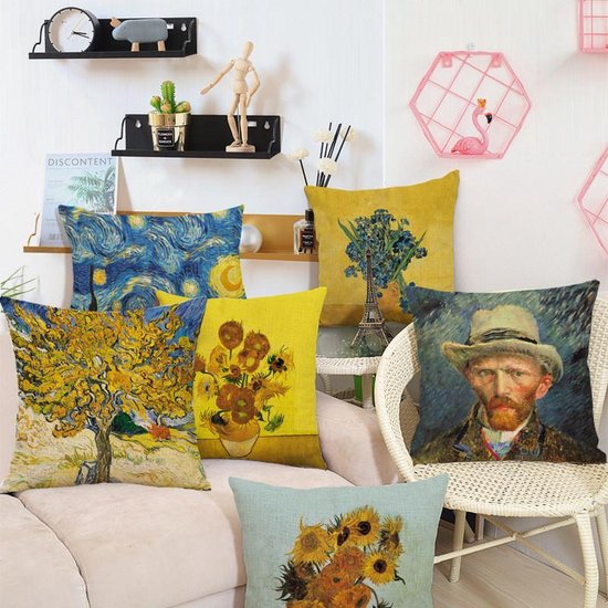 Merkloos TDR Sierkussensloop 45x45cm van Gogh/Moerbeiboom