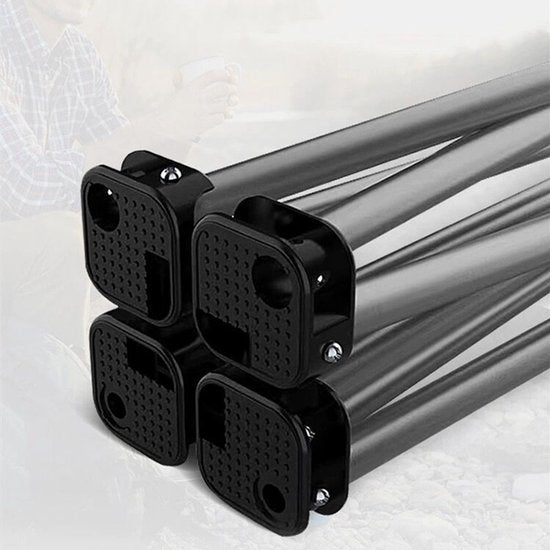 Campingstoel Vouwstoel Visstoel - Zwart - Tot 150Kg