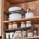 Keukenkast Organizer - Ruimtebesparend en Multifunctioneel-small (33 x 21 x 24 cm)-zwart