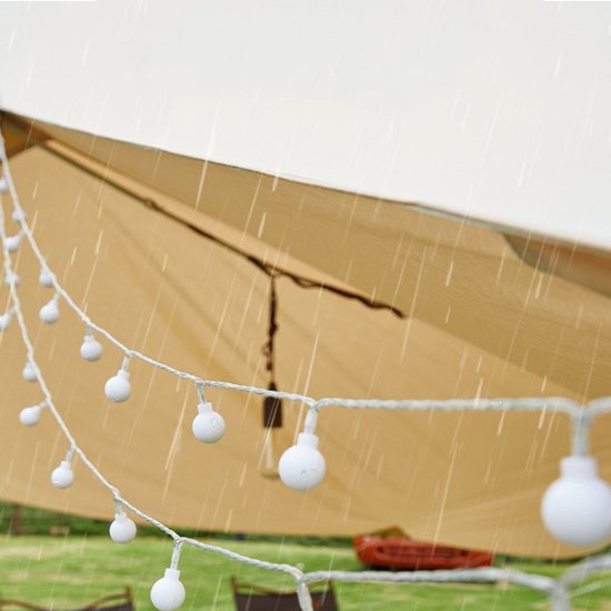 LED bal lichtsnoer warm wit 12m 100 lichtjes bal USB 8 funct