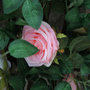 2 Stuks Rozen Slinger Kunstbloemen slinger Balkon decoratie Zomerbloem- 2meter Klimroos licht roze -Bruiloft Decoratie – Trouwen -Trouwdag bloemen