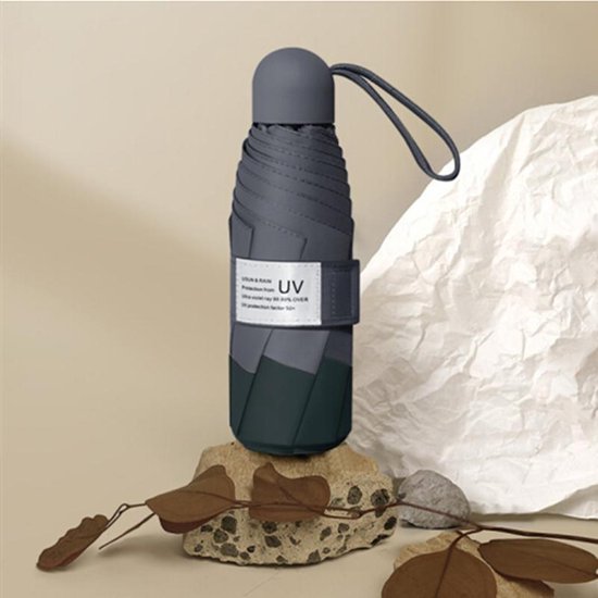 Opvouwbare paraplu - UV zonnescherm SPF 50+ - windproof - groen