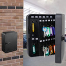 Sleutelkluis 48 haken met cijferslot - Zwart