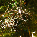 led-vuurwerk lichtslinger-werkt op zonne-energie -200LED lichtjes- warm wit licht