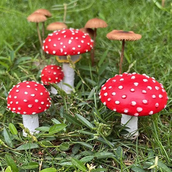 4-delige Kabouter Huisje Tuindecoratie met Licht