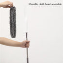 3-in-1 telescoopsteel met plumeau, lamellen- en chenillekop