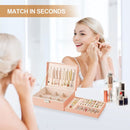 Sieradendoos met klassiek ontwerp - roze - met meerdere vakken en vergrendeling