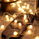 LED bal lichtsnoer warm wit 12m 100 lichtjes bal USB 8 functies afstandsbediening