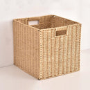 Rotan Opbergdoos 33x33x33 cm – Opvouwbare Decoratieve Mand – Stevige Rieten Opbergbox – 35L – Natuurlijk – Voor Woonkamer, Slaapkamer & Kast