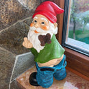 Ondeugende Tuinkabouter met Opgeheven Middelvinger