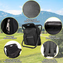 3-in-1 Visstoel met Koeltas - Verstelbare Vouwkruk Zwart