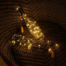 4 stuks Betoverende Wijnkurk-Koperdraadlamp-Creëer Magische Sferen -1 meter lang en met 10 led-lichtjes
