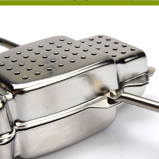 Robot Theezeefje van RVS – Uniek Theeaccessoire – Zilverkleurig – Herbruikbaar – Cadeautip