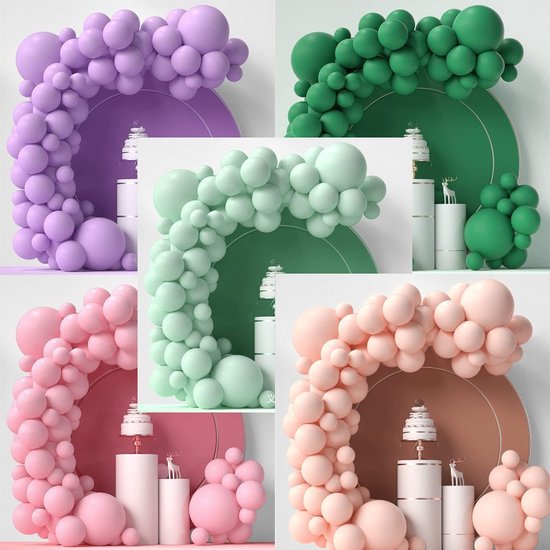 Unikorf 86-delige Macaron Ballonnenboog, Licht Perzik