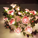 LED kersenbloesem lichtsnoer 2m 20 lampjes batterij roze