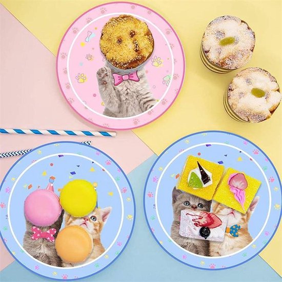 113-delig verjaardagsset - Kat thema - Feestdecoratie
