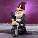 Tuinkabouter motorfiets dwerg - waterdicht tuindecoratie - grappige motorcadeaus - balkondecoratie