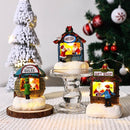 6 stuks Mini Kerstdorp met LED-verlichting – Cadeauwinkel, Snoepwinkel & Thermo Gulee-betoverende kerstsfeer