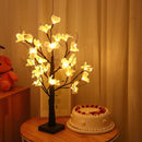 Kunstmatige Kapok Flowers Lamp Decoratie - LED Lamp - Werkt op Batterijen - Warm Wit Licht - Perfect voor Woonkamer en Slaapkamer - Feestelijke Decoratie