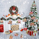 24-delige Set Houten Kersthangers – Snoeptrein Decoraties vo