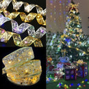 2 Stuks LED Kerstboom Licht Lint- 2m 20 Lichtjes-werkt op Batterij(incl. Batterijen) -kerstdecoratie-warm wit licht-goud