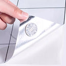 Keuken anti-olie sticker eenvoudig wit raster 60CM*5M