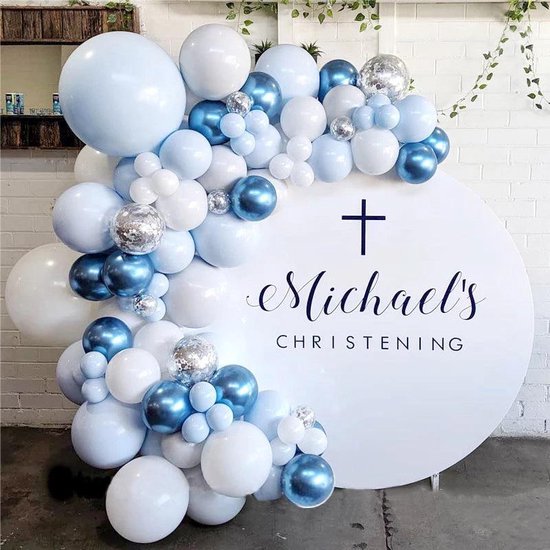 107-delig Ballonnenboog Blauwtinten voor Feest