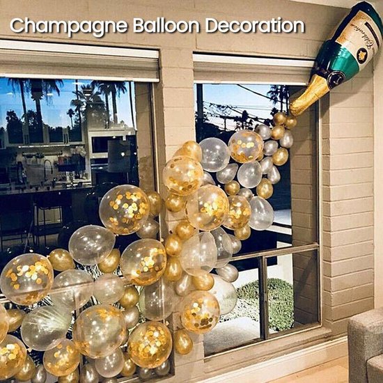 32-delige champagne ballonnenset voor feestdecoratie