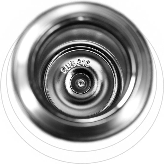 TDR - Thermosfles - RVS - grote capaciteit - 580 ml  wit