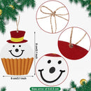 2 set van 12-delige Houten Kersthangers – Snoeptrein & Snoephuisjes in Kleurrijk Design-Unieke Hangdecoratie voor Kerstboom en Cadeaus