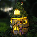 Zonne-energie lamp - Harsmateriaal - Bloemenhuisje - Krachtige LED-verlichting Waterbestendig IP55